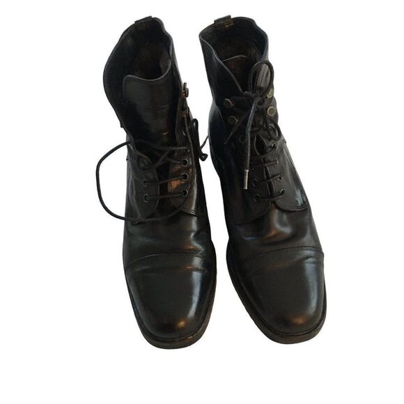 Vibram Ankle Boots 36 EU Black Leather Fur - Picture 11 of 14